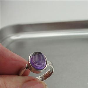 Hadar Designers Amethyst Ring size 6.5,7,7.5 Handmade 925 Sterling Silver ()SALE