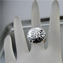 Load image into Gallery viewer, Hadar Designers Handmade Wild Artist 925 Sterling Silver Ring size 6.5,7 (H)LAST