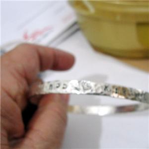 Hadar Designers Handmade Judaica Ana B'choah Sterling Silver Bracelet (V) SALE