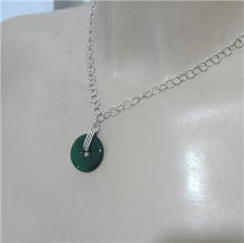 Load image into Gallery viewer, Hadar Designers Filigree Art 925 Sterling Silver Green Agate Pendent (H) SALE