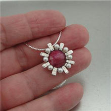 Load image into Gallery viewer, Hadar Designers Genuine Ruby White Pearl Pendant 925 Sterling Silver (I n1088)y