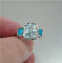 Load image into Gallery viewer, Hadar Designers Antique Roman Glass Sterling Silver Opal Ring size 6,7,8,9 (As)