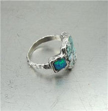 Load image into Gallery viewer, Hadar Designers Antique Roman Glass Sterling Silver Opal Ring size 6,7,8,9 (As)