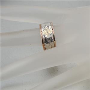 Hadar Designers 9k Gold 925 Sterling Silver Ring sz 7, 7.5 NEW "Wild" Handmade y