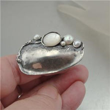 Load image into Gallery viewer, Hadar Designers 925 Sterling Silver Pearl MOP Ring 6,7,8,9,10 Handmade  (H 1544)