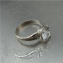 Load image into Gallery viewer, Hadar Designers Engagement 925 Silver Sparkling White Zircon Ring 6.5, 8.5 ()Y