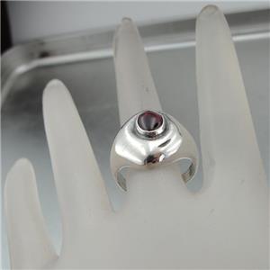 Hadar Designers Handmade 925 Sterling Silver Red Garnet Ring size 7.5 (H) SALE
