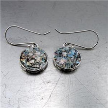Load image into Gallery viewer, Hadar Designers Handmade Heart 925 Silver Roman Glass Handmade Earrings (as)SALE