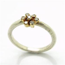 Load image into Gallery viewer, Hadar Designers 9k Gold 925 Silver Ruby Ring size 7.5 Delicate Floral (I R847) Y