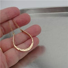 Load image into Gallery viewer, Hadar Designers Horseshoe Pendant Handmade 14k Yellow Gold Fil (V) a Great Gift