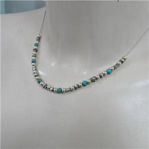 Necklace Turquoise 14K Gold Fil 925 Sterling Silver Hadar Designers (L) Last