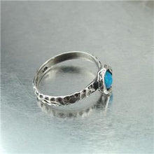 Load image into Gallery viewer, Hadar Designers Handmade 925 Sterling Silver Blue Opal Ring 6,7,7.5,8,9 (as) y