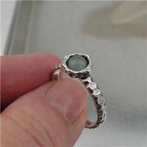 Hadar Designers Handmade 925 Sterling Silver Blue Opal Ring 6,7,7.5,8,9 (as) y