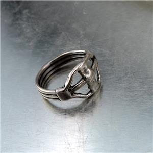 Hadar Designers Handmade Artistic 925 Sterling Silver Ring size 6.5 (H) SALE