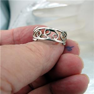 Hadar Designers Handmade filigree 925 Sterling Silver Ring size 6.5, 7 (H) LAST