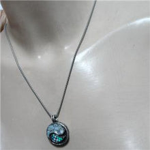 Load image into Gallery viewer, Hadar Designers Two in One 925 Sterling Silver Yin Yang Roman Glass Pendant (as