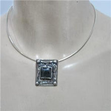 Load image into Gallery viewer, Hadar Designers Handmade 925 Sterling Silver Labradorite Wire Collar Pendant (H