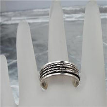 Load image into Gallery viewer, Hadar Designers Handmade 925 Sterling Silver Swivel Ring size 8.5, 9 (sp) SALE