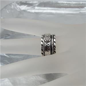 Hadar Designers Spinner Swivel Ring sz 6,8 Handmade 925 Sterling Silver () LAST
