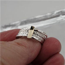Load image into Gallery viewer, Hadar Designers 9k Yellow Gold 925 Silver Multi Ring 6,7,8,9,10 Handmade (I r756