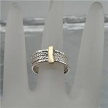 Load image into Gallery viewer, Hadar Designers 9k Yellow Gold 925 Silver Multi Ring 6,7,8,9,10 Handmade (I r756