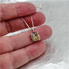 Load image into Gallery viewer, Hadar Designer Handmade 24k Yellow Gold Sterling Silver Raw Diamond Pendant (ASy