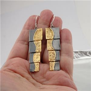 Hadar Designers Handmade yellow Gold Plated 925 Sterling Silver Collar Pendant (