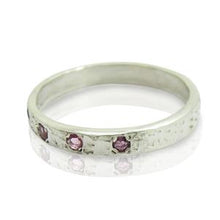Load image into Gallery viewer, Hadar Designers Handmade Delicate 925 Silver Pink Tourmaline Ring 6,7,8,9(I r308