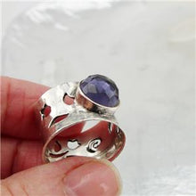 Load image into Gallery viewer, Hadar Designers Lavender Amethyst CZ Ring 6.5,7 Handmade 925 Sterling Silver (hY