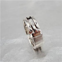 Load image into Gallery viewer, Hadar Designers Modern Art 925 Sterling Silver Ring size 6.5, 7 Handmade () SALE