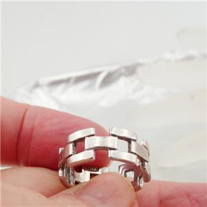 Hadar Designers Modern Art 925 Sterling Silver Ring size10.5,11  (H )Last