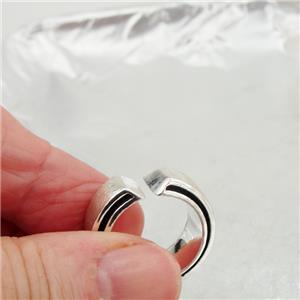 Hadar Designers Handmade Modern Art Sterling Silver Ring size 5.5 and 6 (H)LAST