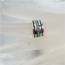 Load image into Gallery viewer, Hadar Designers Swivel 9k Yellow Gold 925 Silver Opal Ring  6,7,8,9,10 (I r512)y