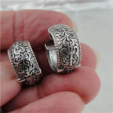 Load image into Gallery viewer, Hadar Designers Sterling Silver Small Huggie Hoop Earrings NEW Handmade (ms) Y