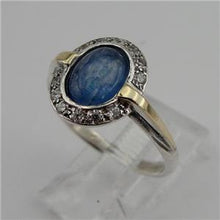 Load image into Gallery viewer, Hadar Designers Handmade 9k Yellow Gold 925 Silver Kyanite Ring 6,7,8,9 (ms)