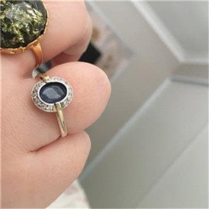 Hadar Designers Handmade 9k Yellow Gold 925 Silver Kyanite Ring 6,7,8,9 (ms)