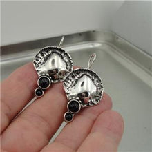 Load image into Gallery viewer, Hadar Designers Handmade 925 Sterling Silver Black Onyx Earrings (H) SALE
