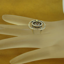 Load image into Gallery viewer, Hadar Designers Garnet Ring 6,7,8,9 Handmade 9k Yellow Gold 925 Silver (MS) 8Y