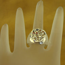 Load image into Gallery viewer, Hadar Designers red zircon ring 7,8,8.5,9 sterling silver handmade (I r428s)y
