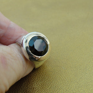 Hadar Designers Smokey Ring sz 8, 8.5 Rose Gold Sterling Silver Handmade () LAST
