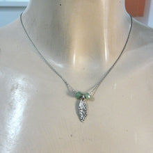 Load image into Gallery viewer, Hadar Designers Handmade 925 Sterling Silver Aventurine Necklace (H) SALE