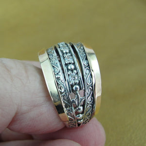 Hadar Designers Zircon Ring 9k Yellow Gold 925 Silver 6,7,8,9,9.5,10 (Si)y