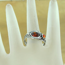 Load image into Gallery viewer, Hadar Designers Carnelian Ring size 9.5 Sterling Silver 925 NEW Handmade (H)Last