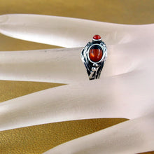 Load image into Gallery viewer, Hadar Designers Carnelian Ring size 9.5 Sterling Silver 925 NEW Handmade (H)Last