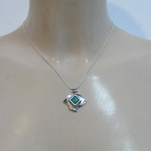 Load image into Gallery viewer, Turquoise Pendant 925 Sterling Silver Handmade Art Hadar Designers (ms 351) y
