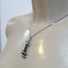 Load image into Gallery viewer, Hadar Designers Lavender CZ Pendant Gift 9k Yellow Gold 925 Silver Handmade (MS)