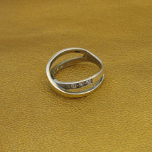 Load image into Gallery viewer, Hadar Designers Handmade 9k Yellow Gold 925 Silver Zircon Ring sz 6,7,8,9 (Ms)