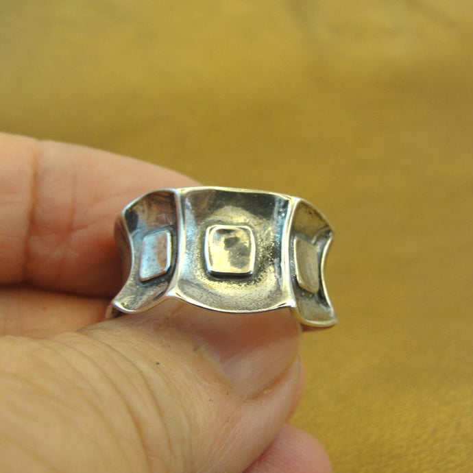 Ring 925 Sterling Silver  size 6,6.5,7,7.5,8 Art Handmade Hadar Designers (H) y