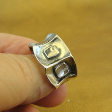 Load image into Gallery viewer, Hadar Designers 925 Sterling Silver Ring size 6,6.5,7,7.5,8 Art Handmade (H) y