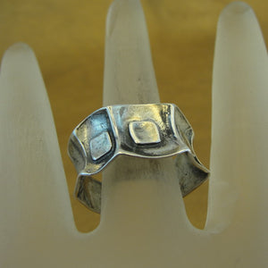Hadar Designers 925 Sterling Silver Ring size 6,6.5,7,7.5,8 Art Handmade (H) y